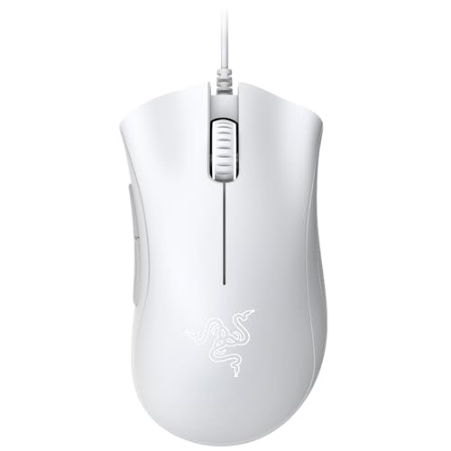 Razer DeathAdder Essential (2021) - Kablolu Oyun Faresi (Optik Sensör, 6400 DPI, 5 Programlanabilir Düğme, Ergonomik Form Faktörü) PC | Beyaz