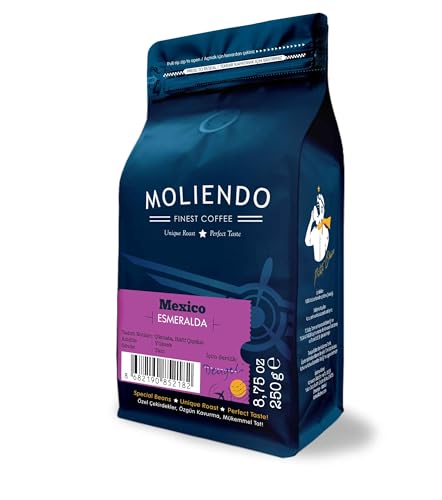 Moliendo Finest Coffee Mexico Esmeralda Yöresel Kahve (Çekirdek) 250 g