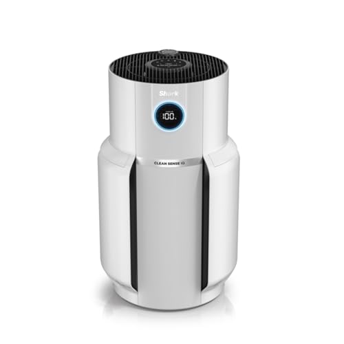 Shark Neverchange Hava Temizleyici, 5 Yıla Kadar Filtre Ömrü, 130 M²’ Ye Kadar Büyük Alanlar, HEPA Filtre, Otomatik Mod, Led Ekran, Sessiz, Beyaz Renk