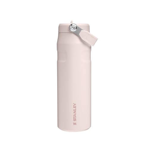 Stanley IceFlow™ Aerolight™ Flip Straw 2.0 Pipetli Su Şişesi, Pembe Kuvars (Rose Quartz), 0.7 Litre