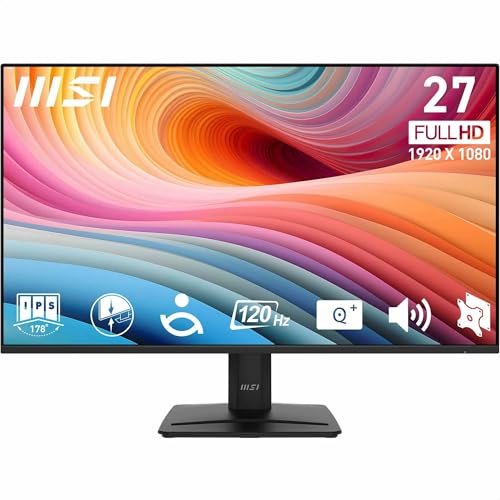 MSI 27" PRO MP275 E2 Kurumsal Monitör, Flat, FHD, IPS 120Hz 1ms Adaptive-Sync