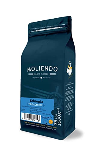 Moliendo Finest Coffee Ethiopia Yirgacheffe Yöresel Kahve (Çekirdek) 1000 g