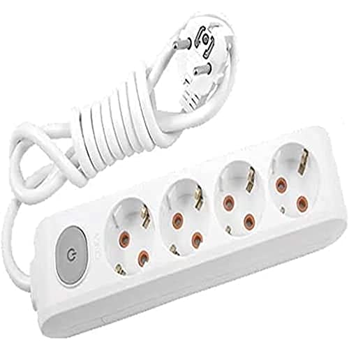 Viko Multi-Let 4lü Anahtar-Topraklı Kablolu Ç.K 5m Priz