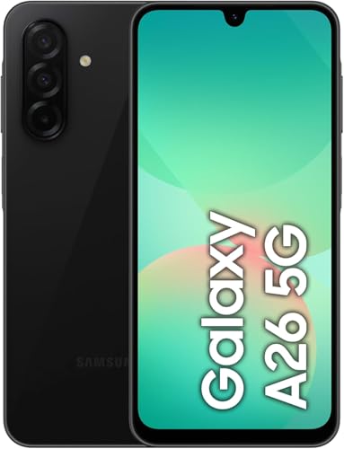 Samsung Galaxy A26 5G, Android Akıllı Telefon, 128GB Depolama, 6GB RAM, Siyah, 50MP Kamera, Büyük Ekran, Uzun Pil Ömrü (Samsung Türkiye Garantili) (Black)