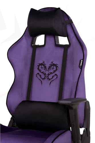 XMAX/Rio Balerion Terletmez Kadife Kumaş Mor Gaming Oyuncu Koltuğu / 120 Kg Taşır 234252423423