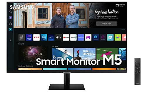 Samsung M5 LS27BM500EUXUF 27" FHD 60Hz 4 MS Akıllı Monitör, Siyah