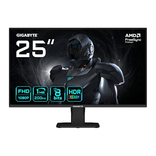 GIGABYTE GS25F2 24.5" 200Hz 1ms HDMI DP HDR10 AdaptiveSync FHD SS IPS Gaming Monitör