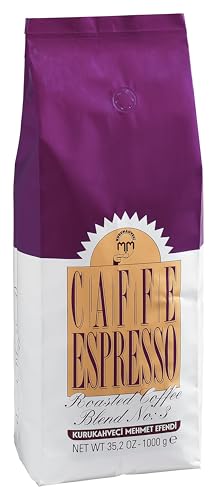 Kurukahveci Mehmet Efendi Caffe Espresso 1000 gr Çekirdek Roasted Blend No 3