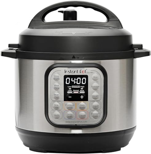 Instant Pot Akıllı Pişirici, 3 Litre Kapasite, Elektrikli Düdüklü, Yavaş Pişirme, Pilav Pişirme, Kızartma Modu, Yoğurt Hazırlayıcı, Buharlı Pişirme Ve Yemek Isıtma Özelliği, Paslanmaz Çelik/Siyah