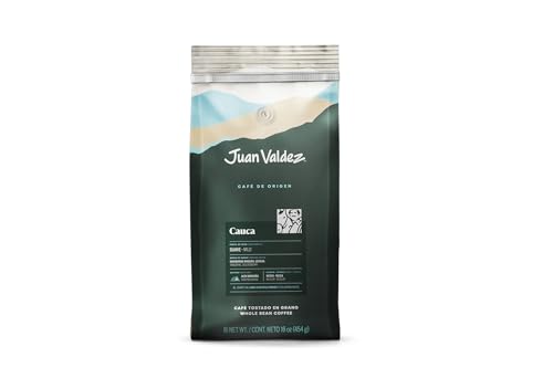 Juan Valdez Cauca Çekirdek Kahve 454 gr Az Kavrulmuş, Mild, Tamamı Arabica Single Origin Öğütülmemiş Kahve