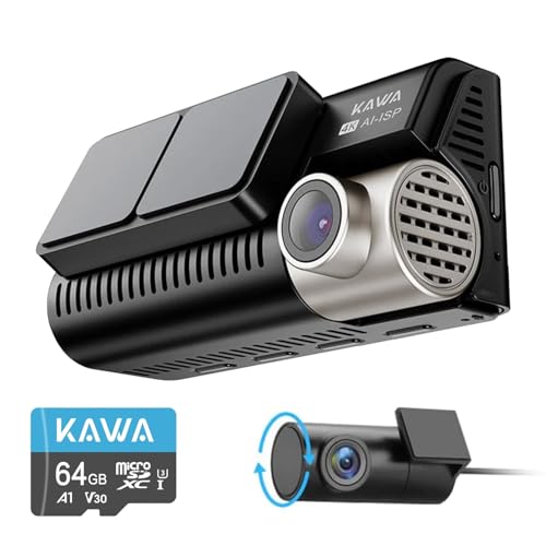 Kawa D11 2 Kameralı Ön/Arka 4K+1080P Sony STARVIS Sensörlü Yapay Zeka Destekli Wi-Fi GPS'li Araç Kamerası