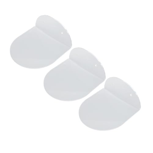 KIMISS 3 Adet Akrilik Duvar Hoparlör Yüzen Raflar – Bebek Monitörleri, Küçük Çalar Saatler Ve Günlük Öğeler Için Su Geçirmez Duvara Monte Ekran Standı (Şeffaf)