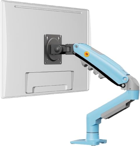 North Bayou NB F80 17"-30" Amortisörlü 2-9 kg Monitör Standı Yeni Versiyon (Gulf Blue) (Mavi)