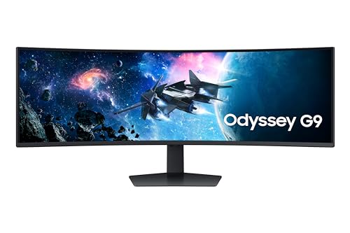 Samsung Odyssey G9 Kavisli Oyun Monitörü, 49 inç, VA, 240 Hz Yenileme Hızı, 1 ms Tepki Süresi, LS49CG954EUXUF