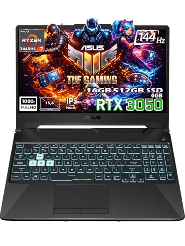 ASUS TUF Gaming A15 FA506NCG-HN206-Gaming Dizüstü Bilgisayarı| AMD Ryzen™ 7 7445HS Processor 3.2GHz| 16GB DDR5 RAM| 512GB SSD| NVIDIA® GeForce RTX™ 3050 Laptop GPU| 15.6"FHD| FreeDoS
