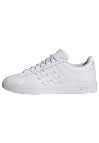 adidas Kadin Grand Court 2.0 Ayakkabi, Ftwwht/Ftwwht/Goldmt, 38