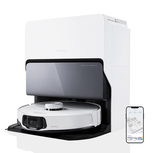 roborock S8 MaxV Ultra silme fonksiyonlu ve kaldırılabilir paspaslı robot süpürge, uzatılabilir yan fırça sayesinde kapsamlı temizlik, 10.000 Pa, 60 °C sıcak su mop yıkama, hepsi bir arada yuva