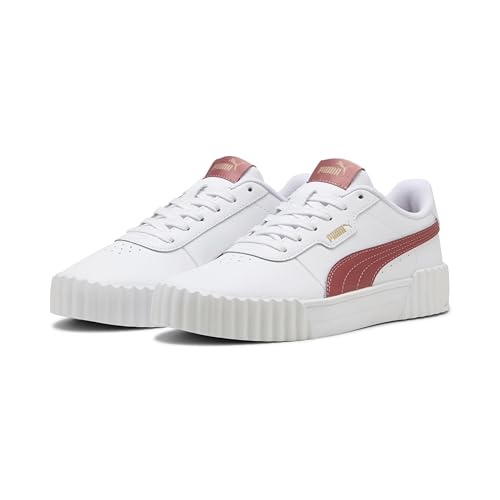 PUMA Kadın Carina 3.0 Spor Ayakkabı PUMA White-Exotic Red 40