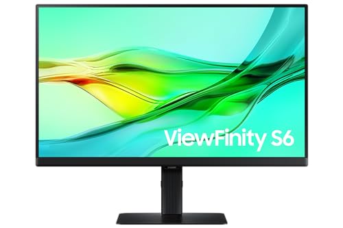 Samsung ViewFinity S6 S60UD, 24" inç, QHD, 2K, 2560 x 1440, 5ms, 100Hz, HDR10 Monitör, LS24D600UAUXUF