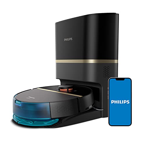 Philips XU7100/01 Homerun 7100 Serisi Islak Kuru Moplu Toz Toplama Istasyonlu Robot Süpürge Siyah