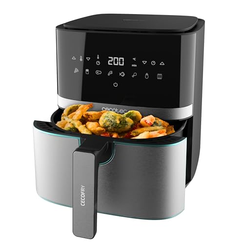 Cecotec CecoFry 5500 Pro, 5.5L Air Fryer XL, 1700 W, PerfectCook Teknolojisi, 8 Pişirme Modu