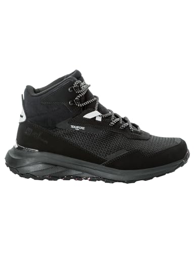 Jack Wolfskin DROMOVENTURE TEXAPORE MID W Kadın Outdoor Ayakkabı, Siyah, 35.5