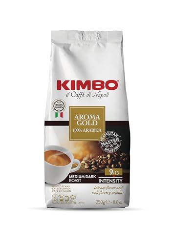 Kimbo Aroma Gold 100% Arabica Çekirdek Kahve (250 gr)