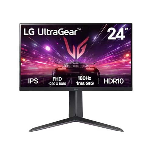 LG 24” UltraGear 24GS65F-B 1Ms (GtG) 180Hz (HDMI+Display) AMD FreeSync + G-SYNC HDR10 IPS Panel FHD Pivot Gaming Monitör