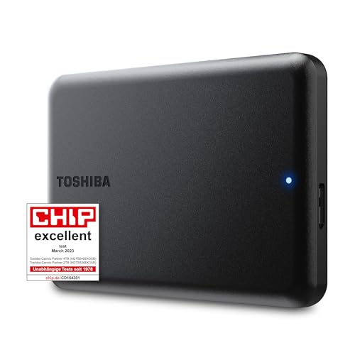 Toshiba Canvio Partner 2 TB taşınabilir 2, 5 inç harici HDD, USB 3.2 Gen 1, Mac ve Windows ile uyumlu, USB ile çalışır