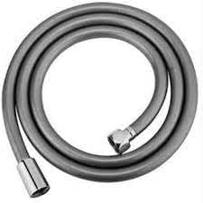FEYZAYAPI GRİ Paslanmaz Kopmaz Patlamaz Kaliteli PVC Duş Hortumu - Yüksek Kaliteli Lüx Duş Spirali - Tüm Duş Setleri/Duş Başlıkları ile Uyumlu (G1/2) - 150cm GRİ