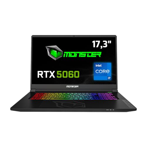 Monster Tulpar T7 V26.2.2 Intel Core i7 13620H 32 GB RAM 1 TB SSD 8 GB RTX 5060 Freedos 17,3" FHD 144 Hz Oyun Bilgisayarı