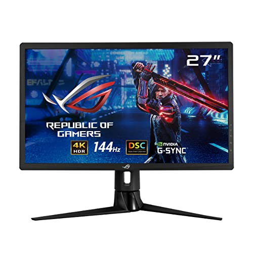 ASUS ROG Strix XG27UQR 27 Gaming 4K IPS Freesync Ve G-Sync Uyumlu HDR 3840X2160 1MS(Mprt) 144Hz Dp HDMI USB 3.0 X2 Vesa 3 Yıl DSC, Yükseklik Ayarı Monitör