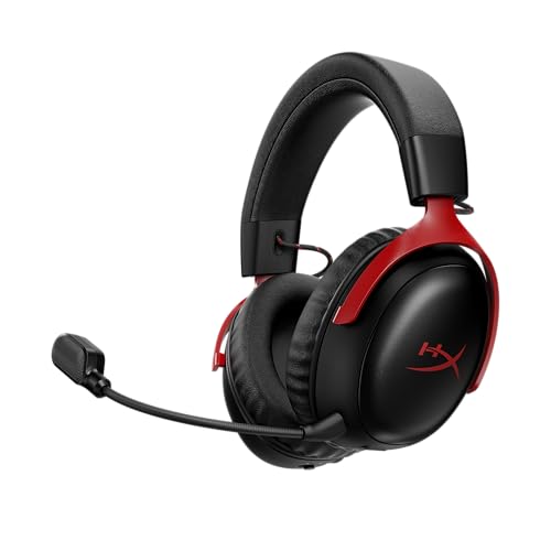 HyperX Cloud III S Wireless Black-Red Gaming Headset Kablosuz Oyuncu Kulaklığı