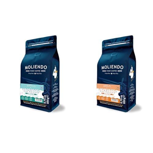 Moliendo Finest Coffee Ravello Espresso Blend Kahve (Çekirdek) 250 g ve Amalfi Espresso Blend Kahve (Çekirdek) 250 g