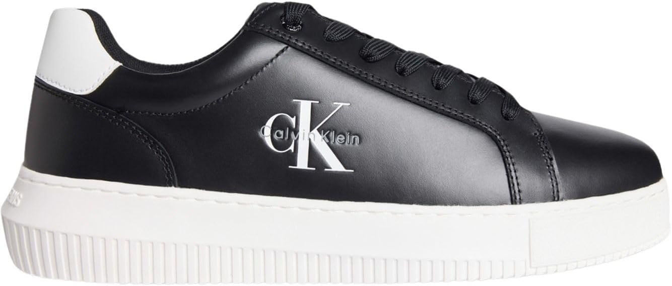 Calvin Klein Logolu Deri Sneaker Ayakkabı, CHUNKY CUPSOLE MONO LTH
