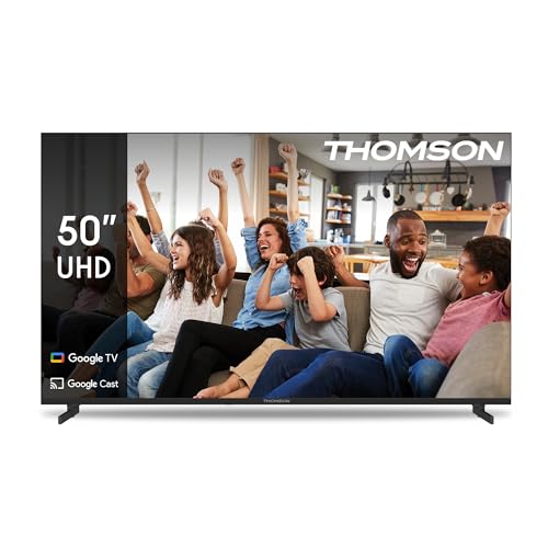 Thomson 50 pollici (127cm) Google TV 4K UHD Controllo Vocale Google Assistant Smart TV - 50UG4S14-2024