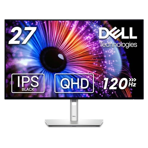 Dell UltraSharp Monitör 27 inç 2560x1440 QHD, IPS BLACK TECHNOLOGY 16:9 5MS 120Hz 2XDP HDMI Type-C 2 x THUNDERBOLTTM 4 PORT ANTI-GLARE HEIGHT TILT SWIVEL PIVOT VESA HUB, U2724DE
