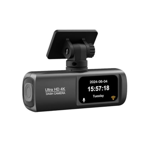 Genel 4K Ultra HD Çift Kameralı Araç İçi Kamera, WiFi Bağlantılı, GPS Destekli, 2.4 inç Ekran, 128GB Hafıza Kapasiteli, 1080P Arka Kamera, 2 Yıl Garantili