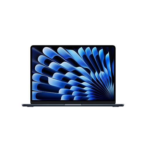 Apple 2025 M4 çipli 13 inç MacBook Air Laptop: 13.6 inç Liquid Retina Ekran, 16GB Birleşik Bellek, 256 GB SSD Depolama, 12MP Center Stage Kamera, Touch ID; Gece Yarısı