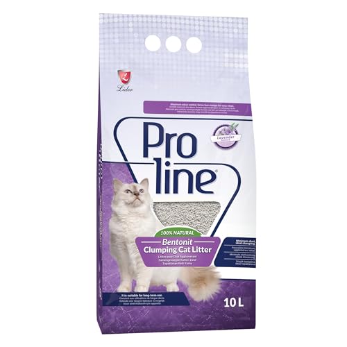 Proline Doğal Topaklanan İnce Taneli Lavanta Kokulu Kedi Kumu 10 Lt