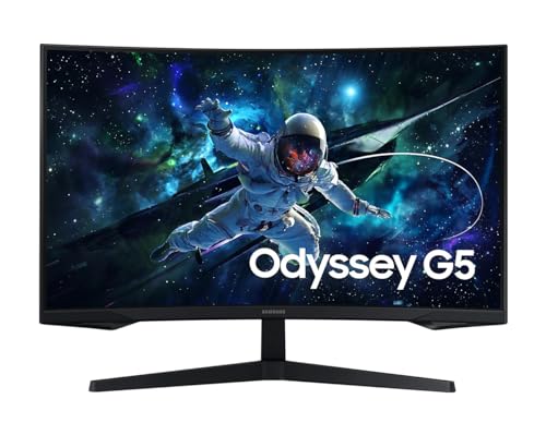 Samsung G55C Gaming Odyssey G5 32 2560x1440 VA 1000R 165Hz 1ms 2,500:1 HDR10 FreeSync LS32CG552EUXUF