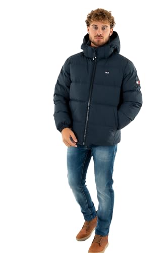 Tommy Jeans Erkek TJM ESSENTIAL DOWN JACKET EXT Ceket, Mavi, XL