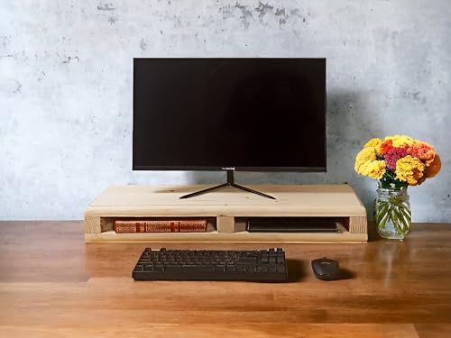 El Yapımı Ahşap Monitör Standı - Monitör Yükseltici