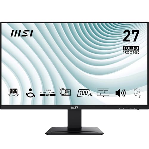 MSI Pro MP273A 27" 1920x1080 IPS 100Hz 1ms Anti-Glare Full HD Monitör
