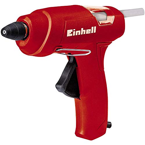 Einhell Silikon Mum Tabancası TC-GG 30 (mekanik tutkal besleme, görünür pencere, destek ayağı, standart, düz ve uzatma başlıkları ile 3 adet tutkal çubuğu dahil) - 4522170
