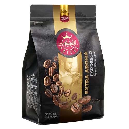 Anisah Coffee Extra Aroma Espresso Çekirdek Kahve, 1000Gr