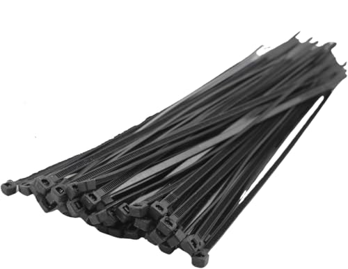 Orret Home 100 Adet Kablo Bağı Seti, Amerikan Kelepçesi, Cırt Elektrik Kablo Bağı, Dayanıklı ve Çok Yönlü Kullanım için İdeal, Organizasyon ve Düzenleme (Siyah, 2.5x150mm)