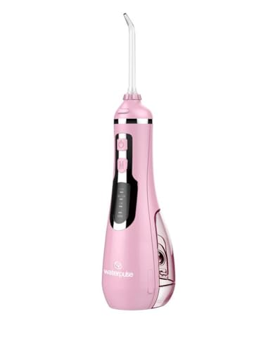 WaterPulse WP-V500 Water Flosser Taşınabilir, Şarjlı, Masajlı, Diş Protez Bakım ve Ağız Duşu (Pembe)