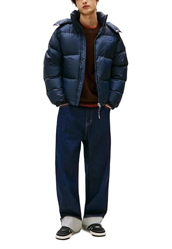 TOMMY HILFIGER TJM ALASKA DOWN PUFFER EXT Erkek Ceket, Mavi, XL