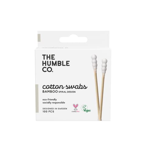 Humble Brush Bamboo Cotton Swabs Spiral White-Spiral Kulak Çubuğu Beyaz